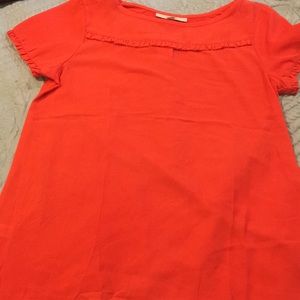 Orange Loft blouse